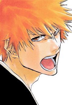 an orange haired man with his mouth open