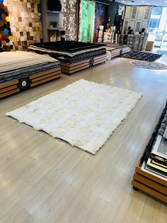 the carpet is on the floor in the store