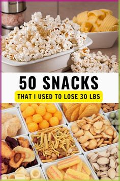 the cover of 50 snacks that used to lose 30lbs