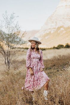 Happy Threads, Summer Goddess, Pink Desert, Cowgirl Boot, Exclusive Clothing, Long Sleeve Maxi, Cowgirl Boots, Stunning Dresses, Long Sleeve Maxi Dress