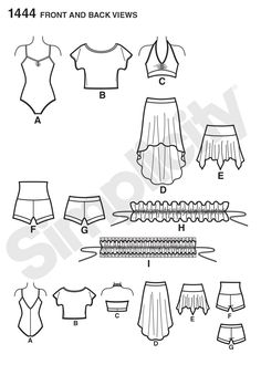 sewing pattern for children's dress and panties