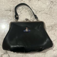 Vegan, Vivienne Westwood Black Bag, Small. Used Once. Vivienne Westwood Bag, Vivienne Westwood Bags, Resale Store, Frame Purse, Black Bag, Dream Clothes, Vivienne Westwood, Small Bag, Outfit Inspirationen