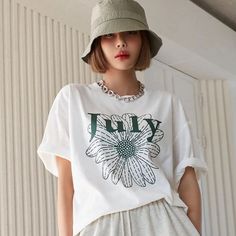 July Sunflower Graphic T-Shirts Sunflower Graphic, Attracting Bees, Spaghetti Strap Mini Dress, Shoulder Sleeve, Summer Vibes, Fashion Blog, Sunflower, Spaghetti Strap, Promotion