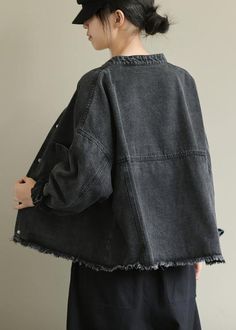 Chic denim black Plus Size clothes Work stand collar pockets outwears Materials used: cotton blendedMeasurement:One size fits all for this item. Please make sure your size doesn't exceed this size: 3XL/BUST-118cm length 59cm / 23.01"bust 118cm / 46.02"Waist 116cm / 45.24"Cuff 20cm / 7.8"hem 116cm / 45.24"We ship worldwide.Tracking numbers provided for all orders. Black Plus Size, Plus Size Clothes, Denim Chic, Stand Collar, Black Denim, One Size Fits All, Color Patterns, Cotton Blend, Blue Color