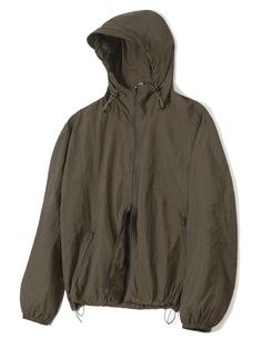 It is a casual windbreaker jacket with a two-way waterproof zip closure. The jacket has a mesh lining, which is lightweight and breathable. It has a horizontal seam line on the front as a point. Drawcords on the hood and hem can be used to make different silhouettes.- Brim on hood- Elastic cuffs- Side pockets- Basic design Basic Design, Casual Coat, Zip Up Jacket, Casual Jacket, Windbreaker Jacket, Zip Ups, Jackets & Coats, Mesh, Mens Outfits