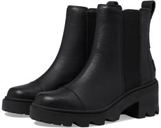 SOREL Joan Now™ Chelsea Insulated Synthetic Waterproof Boots For Fall, Fall Insulated Waterproof Synthetic Boots, Black Leather Boots For Cold Weather, Cold Weather Black Leather Boots, Comfortable Insulated Boots For Fall, Comfortable Waterproof Leather Boots, Sorel Joan, Sorel Womens, Warm Hug