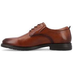 Introducing the Stafford derby shoe by Thomas & Vine, a perfect combination of style and comfort. Crafted with genuine leather, these lace-up shoes exude durability and timeless charm. The 12 mm Tru Comfort Foam™ insole provides superior cushioning, ensuring all-day comfort with every step. With a round-toe design, 1-inch block heel, elastic gusset for extra comfort, and an ExtraLight outsole, the Stafford derby delivers both style and practicality. The cushioned collar and tongue add an extra l Thomas Vines, Derby Shoe, Derby Dress, Closed Toe Shoes, Dress Shoe, Round Toe Heels, Journee Collection, Derby Shoes, Toe Designs