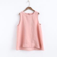 Brand Name:linenlooks,Material:Cotton,Linen,Tops Type:Tank Tops,Fabric Type:Woolen,Decoration:Tassel,Style:Casual,Pattern Type:Solid,Clothing Length:Regular,Fabric:Cotton and Linen,Style:Casual, VintageOne Size: length 67-72cm, bust 102cm, shoulder 34cm, sleeve 48cm.Notes:Error within 3cm due to manual measurement(Unit: cm, 1 inch = 2.54 cm, 1 cm = 0.39 inch) Cheap Tank Tops, Linen Tops, Linen Style, Vintage Women, Solid Clothes, Sleeveless Vest, Top Fabric, Linen Top, Cami Tanks