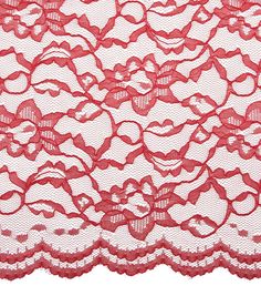 a red lace with hearts on it