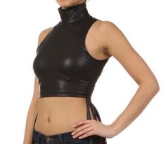 Size: Small Fall Sleeveless Crop Top For Night Out, Chic Fringe Crop Top, Cropped Top For Club In Fall, Fall Club Crop Top, Fall Cropped Top For Club, Glamorous Stretch Cropped Crop Top, Edgy Crop Top For Night Out, Edgy Crop Top For Party, Edgy Crop Top For Club In Spring