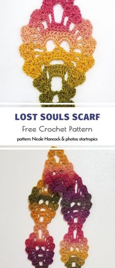 crochet pattern for the lost soul's scarf