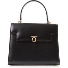 LAUNER Traviata handbag (£1,450) ❤ liked on Polyvore featuring bags, handbags, black, genuine leather bag, black leather handbags, 100 leather handbags, genuine leather purse and black handbags