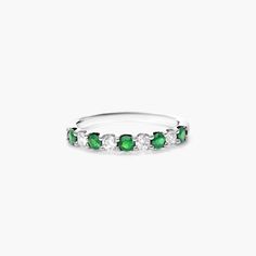 This band features alternating prong set tsavorite and diamonds for a colorful twist on a fine jewelry staple. Jewelry Staples, Diamond Settings, Engagement Ring Styles, Fancy Color Diamonds, Dream Ring, Designer Engagement Rings, Diamond Design, James Allen, Diamond Heart