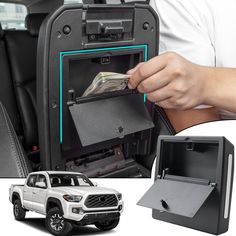 PRICES MAY VARY. Vehicle Fit: This hidden storage box is compatible with 2016-2023 Tacoma in all models. Simply remove the double-sided adhesive and stick it on without affecting the use of the armrest box cover. Additional secret storage space: The hidden storage box makes great use of the space in the lid of the console. Providing a discreet and secure area for emergency funds, valuables, and personal items, such as cash, bank cards, and wallets. Make every inch of your car count while storing 2023 Tacoma, Toyota Tacoma Accessories, Tacoma Accessories, Emergency Funds, Hidden Safe, Money Storage, Kid Life, Secret Storage, Console Organization