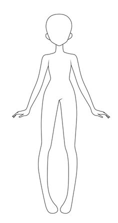 the outline of a woman's body and arms