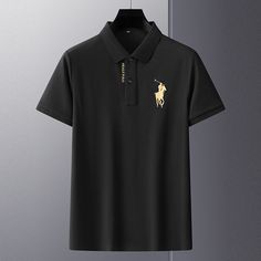 Men 2023 Business Embroidered Lapel Polo Shirt
Size Chat： Polo Shirt White, Black Men, Black Shirt, Polo Shirt, Black