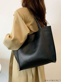 BagForLove - Streamlined Shoulder Tote: A Minimalist Essential Product Description Color Black Bag Size Medium Material PU Leather Composition 100% Polyurethane Size Chart INCH CM Bag Length Bag Width Bag Height Handle Height 16.1 inch 4.7 inch 11 inch 10.6 inch Bag Length Bag Width Bag Height Handle Height 41 cm 12 cm 28 cm 27 cm Details Pictures Similar Products h2 { text-align: center; } /* æ¢è¡ */ li{ white-space: normal; word-break: break-all; word-wrap: break-word; } .red-box { width: 10 Elegant Bags, Word Wrap, Shoulder Tote Bag, Black Bag, Style Elegant, Shoulder Tote, 16 9, In Style, Pu Leather