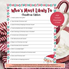 a printable christmas wish list with candy canes and candies in the background