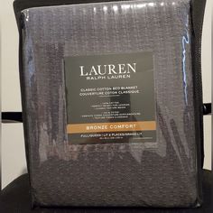 the back of a chair with a label on it that says lauren health lauren,