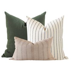 three pillows and one pillow with the words pillow combination 12 on it in white lettering