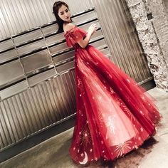 Prom Dress Burgundy, Lace Long Prom Dress, Gown Red, Tulle Evening Dress, Make Your Own Dress, Fabric Swatch, Glitter Stars, Tulle Lace, Long Prom Dress