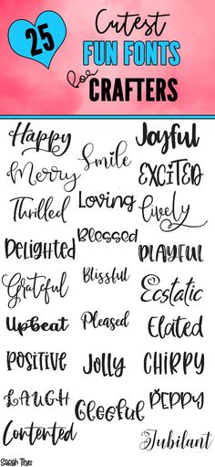 the 25 fun font styles for crafts