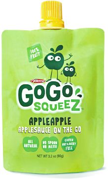 gogo squeezz apple on the go snack bag, 12 ounces