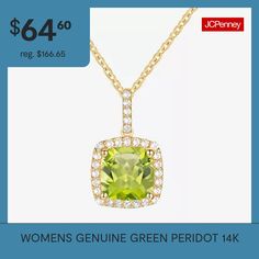 Features: Quick ShipJewelry Closure: Spring Ring ClaspLink Construction: SolidSetting: ProngStone Cut: OvalStone Millimeter Measurement: 4 Mm LengthMetal Color: YellowChain Length: 18 InchPendant Length: 14mmPendant Width: 9mmChain Construction: CableCare: Hand WashStone Type: 1 Genuine Peridot, 29 Lab Created SapphireAuthenticity: Genuine StoneBirthstone: August BirthstoneMetal: 14k Gold Over SilverNecklace Type: Halo Necklaces, Pendant NecklacesPendant & Charms Type: PendantsCountry of Origin… Halo Necklace, Necklaces Pendant, Green Peridot, Green Necklace, Silver Pendant Necklace, Spring Rings, Silver Pendant, Pendant Necklace, Pendant