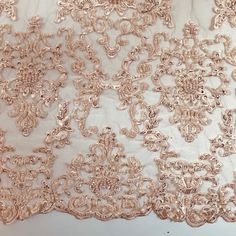 T17-012 // 2x 1yds Mirrored ROSÈ GOLD Flower Lace Trim Bridal - Etsy Turkey Gold Embroidered Lace Fabric For Wedding, Wedding Lace Fabric With Gold Embroidery, Fitted Gold Embroidered Fabric For Ceremony, Gold Lace Sequin Fabric With Lace Work, Gold Embroidered Lace Fabric With Lace Work, Gold Lace Sequin Fabric With Floral Embroidery, Gold Sequin Fabric With Intricate Embroidery For Wedding, Gold Sequin Lace With Intricate Embroidery, Gold Embroidered Lace Fabric