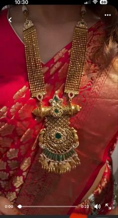 Heavy Mangalsutra Designs, Long Heavy Mangalsutra Designs Gold, Heavy Mangalsutra Designs Gold, Mangalsutra Designs Gold, Heavy Necklace, Indian Wedding Jewelry Sets, Antique Necklaces Design, Fancy Jewelry Necklace, Diamond Wedding Jewelry