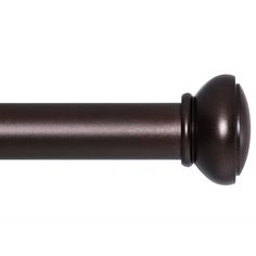 an image of a brown curtain rod