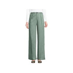 Step into style with these women's Lands' End high rise pleated wide leg pants.Click on this WOMEN'S GUIDE to find the perfect fit and more! Step into style with these women's Lands' End high rise pleated wide leg pants. Click on this WOMEN'S GUIDE to find the perfect fit and more! FEATURES Twill construction for light, airy feel Two side and two back pockets Straight hem Button & zipper closure UnlinedFIT & SIZING Relaxed fit 31-in. inseam 22-in. leg opening High rise sits below the natural wai High Waist Pleated Wide Leg Pants With Relaxed Fit, High Waist Pleated Wide Leg Pants, Casual High Waist Pleated Wide Leg Pants, High Waist Wide Leg Pleated Pants, Trendy Pleated Wide-leg Pants, Casual Pleated Wide Leg Pants For Fall, Casual Full Length Pleated Pants, Pleated Wide Leg Pants For Fall, Pleated Relaxed Fit Wide Leg Pants For Fall