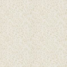 a white wallpaper with leaves on it