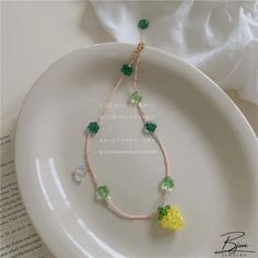 Bjux - Colorido collar de cuentas de flores de frutas dulce y encantador collar de cadena de clavícula Cute Green Jewelry With Fruit Design, Summer Floral Beaded Chain Necklace, Summer Flower Shaped Beaded Necklace, Cute Colorful Beads Necklaces For Spring, Cute Colorful Beaded Necklaces For Spring, Cute Flower Beaded Necklaces With Colorful Beads, Cute Flower-shaped Colorful Beaded Necklaces, Cute Flower Necklaces For Summer, Cute Flower Necklace For Summer