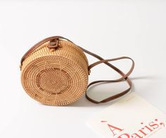 wickedafstore Koh Samui Crossbody Bag Bohemian Brown Straw Shoulder Bag, Bohemian Brown Straw Bag For Spring, Summer Light Brown Straw Bag With Braided Handles, Brown Crossbody Straw Bag With Bamboo Handle, Natural Crossbody Shoulder Bag With Bamboo Handle, Bohemian Light Brown Bag For Vacation, Woven Light Brown Straw Bag For Vacation, Bohemian Straw Shoulder Bag With Bamboo Handle, Light Brown Woven Straw Bag For Vacation