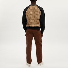 100% cotton Knit rib: 100% cotton Length: 26 Model is 6'2 (188cm) and wears a size M Style No. CO825 Casual Brown Sweater With Ribbed Neckline, Brown Crew Neck Sweater With Ribbed Neckline, Brown Sweater With Ribbed Crew Neck, Brown Cotton Ribbed Sweater, Brown Crew Neck Sweater For Streetwear, Ribbed Cotton Sweater For Streetwear, Brown Relaxed Fit Sweater For Loungewear, Casual Brown Sweater For Work, Casual Crew Neck Sweater With Ribbed Collar