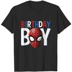 Spiderman Birthday Boy T-shirt Spiderman Birthday, Birthday Boy, Boys T Shirts, Boy Birthday, The United States, Spiderman, United States, Birthday, T Shirt