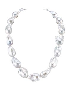 This strand is absolutely gorgeous and represents the finest of the finest for Freshwater pearls. This strand also includes rare and large pearls, with a centerpiece that measures at 16mm. AAA quality pearls with a high level of luster bring out the beauty of this gorgeous pearl necklace. Mikimoto Pearl Earrings, White Baroque Pearl Necklace, Pearl Strands Necklace, Buy Pearls, Baroque Pearl Earrings, Pearl Jewelry Necklace, Cultured Pearl Necklace, Baroque Pearl Necklace, Gold Pearl Necklace