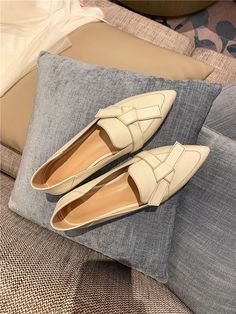 Amau Women's Loafer Leather Shoes | Ultrasellershoes.com – Ultra Seller Shoes Beige Pointed Toe Loafers For Spring, Synthetic Flats For Summer Office Wear, Beige Slip-on Flats For Office, Synthetic Flats For Office In Summer, Beige Pointed Toe Loafers For Summer, Beige Pointed Toe Slip-on Loafers, Pointed Toe Flats With Flat Heel For Office, Synthetic Pointed Toe Flats For Office, White Leather Pointed Toe Flats For Office