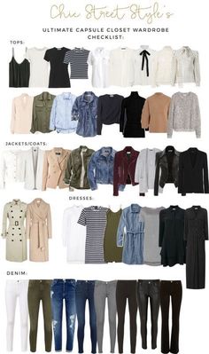 Closet Checklist, Ultimate Capsule Wardrobe, Minimalist Moda, Capsule Closet, Mode Tips, Closet Wardrobe, Fashion Capsule Wardrobe, Minimalist Capsule Wardrobe, Winter Leggings