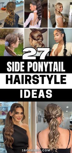 Save this pin for flirty and fun side ponytail inspiration! Elevate your hairstyle game with these creative ideas. #SidePonytail #HairstyleInspo #FashionBlog Side Ponytail Formal Hairstyles, Ponytail Formal, Ponytail Inspiration, Side Braid Ponytail, Side Ponytail Hairstyles, Sleek Braided Ponytail, Ponytail Ideas, Voluminous Ponytail, Lace Braids