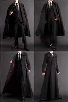 Long coat   formal robe for all your suiting and wizarding needs. Anatomy Reference, Drawing Clothes, Drawing Tutorials, Gentleman Style, Fantasy Fashion, Costume Design