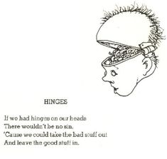 an ink drawing of a child's head with hair on it and the words hunges