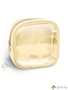 Bird in Bag - Small Slim Clear Travel Makeup Organizer Bag with Cute Makeup Bag, Peppy Cosmetic Zipper Pouch, Transparent PVC & Makeup Organizer Bag, Cute Makeup Bag, Pink Luggage, Cute Makeup Bags, Makeup Bag Organization, Organizer Bag, Makeup Organizer, 8th Grade, Green Pattern