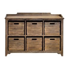 an old wooden chest with six drawers