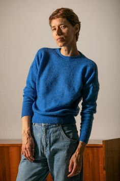 Vintage blue mohair and wool sweater, beautiful pattern, perfect condition! I recommend! Please check the dimensions provided! Condition: perfect Material: mohair, wool, acrylic Measurements: (taken laid flat, so please double) chest 52 cm length: 52 cm Blue Wool Knitted Sweater, Cozy Blue Wool Sweater, Colorful Mohair Sweater, One Size Mohair Long Sleeve Sweater, Casual Blue Mohair Sweater, Blue Mohair Knitted Sweater, Luxury Multicolor Mohair Sweater, Cozy Blue Mohair Sweater, Blue Hand-knitted Mohair Sweater