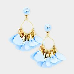 Periwinkle Fun Fashion Pageant Earrings #pageantearrings #funfashionearrings #fashionearrings All That Glitters