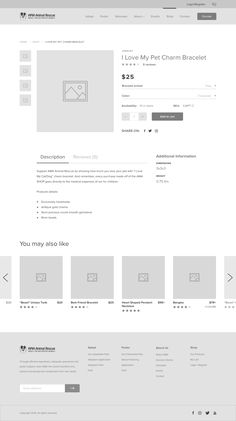 an image of a website page with the wordpress theme and icons in grey colors