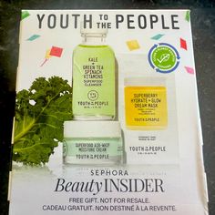 Sephora Birthday Gift 2025 Youth To The People Skincare Set New In Box. Never Opened Superfood Cleanser 30ml 1fl Oz Air Whip Moisture Cream 15ml 0.5fl Oz Superberry Dream Mask 3ml 0.1fl Oz Youth To The People Skincare, Superfood Cleanser, Sephora Birthday Gift, Skincare Sephora, Dream Mask, Youth To The People, Retinol Eye Cream, Skincare Samples, Vintage Chanel Handbags