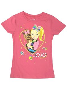 Jojo Siwa Girls Pink & Gold Sparkle Puppy Dog T-Shirt Tee Shirt X-Large (14-16) She will love wearing this cute pink short sleeved Jojo Siwa & pup glitter t-shirt! Girl's sizes 100% cotton Made in Cambodia Payment We accept PayPal as our payment method. Immediate payment is required. If you have any questions about payment, please feel free to contact our customer support team. Return Policy We have a no hassle return policy If you are unhappy with your purchase, please contact us within 14 days Jojo Siwa Birthday, Graphic Tank Tops, Birthday Girl Shirt, Birthday Party Shirt, Jojo Siwa, Dog T Shirt, Dog Birthday, Kids Outfits Girls, Gold Sparkle